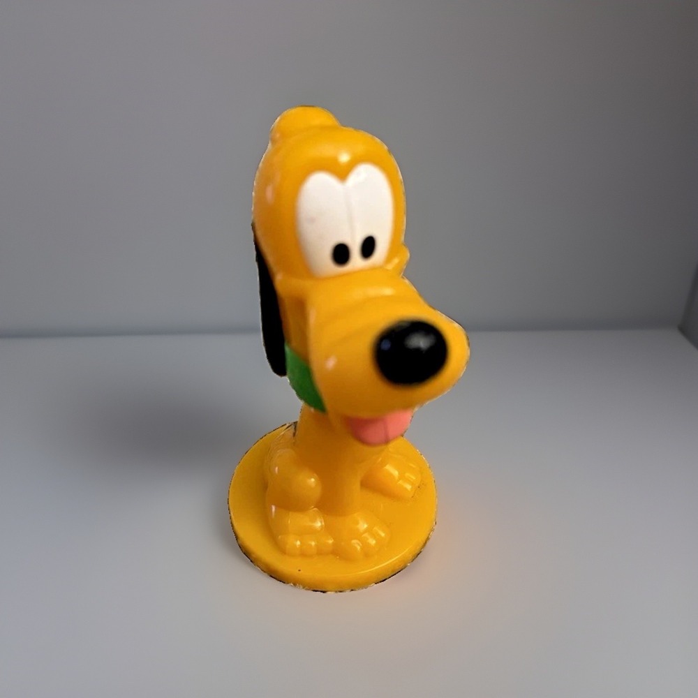 Vintage 2002 Kellogg's Disney Pluto Mini Bobblehead Cereal Premium Toy EUC